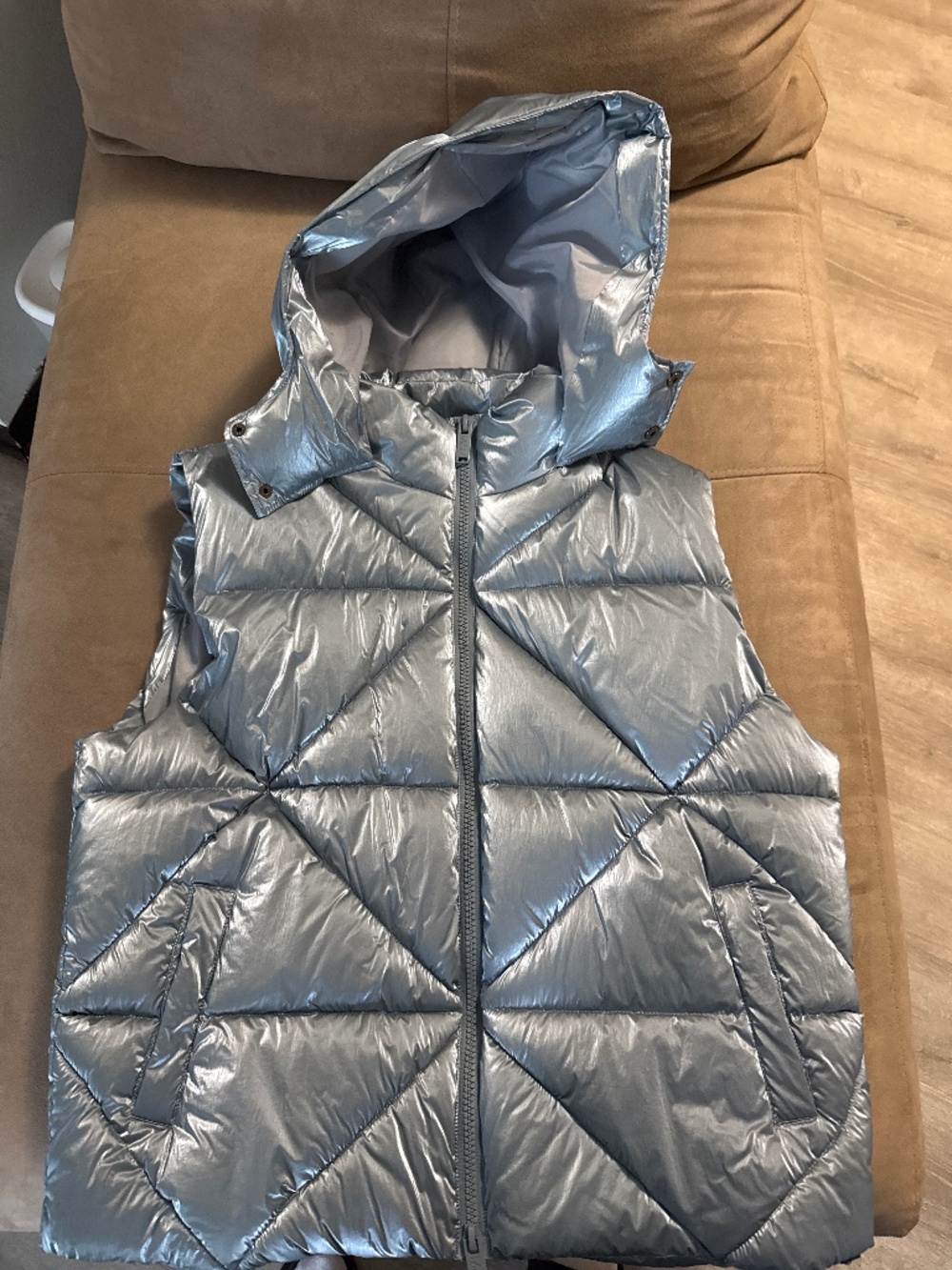 Powder Blue Puffer Vest